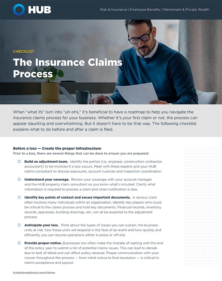 Insurance Claims Process | HUB International