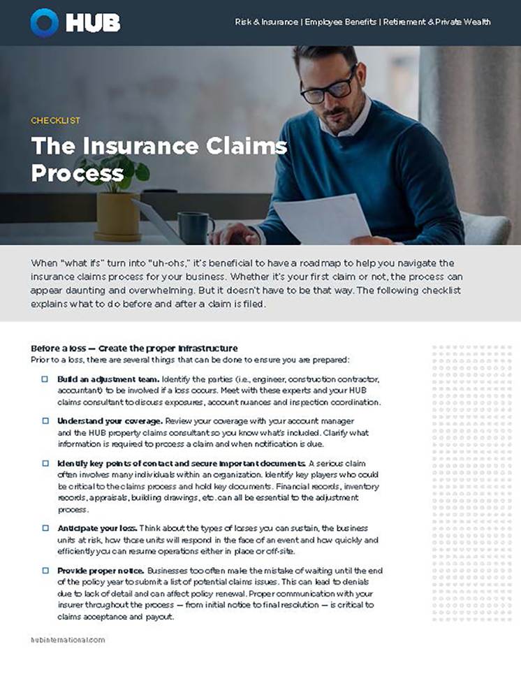 Insurance Claims Process | HUB International