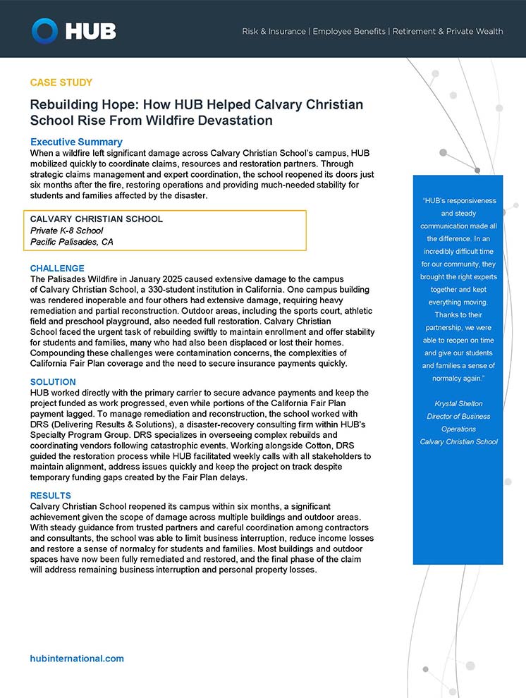 cover-image-Calvary-Christian-School-Wildfire-Recovery-Case-Study
