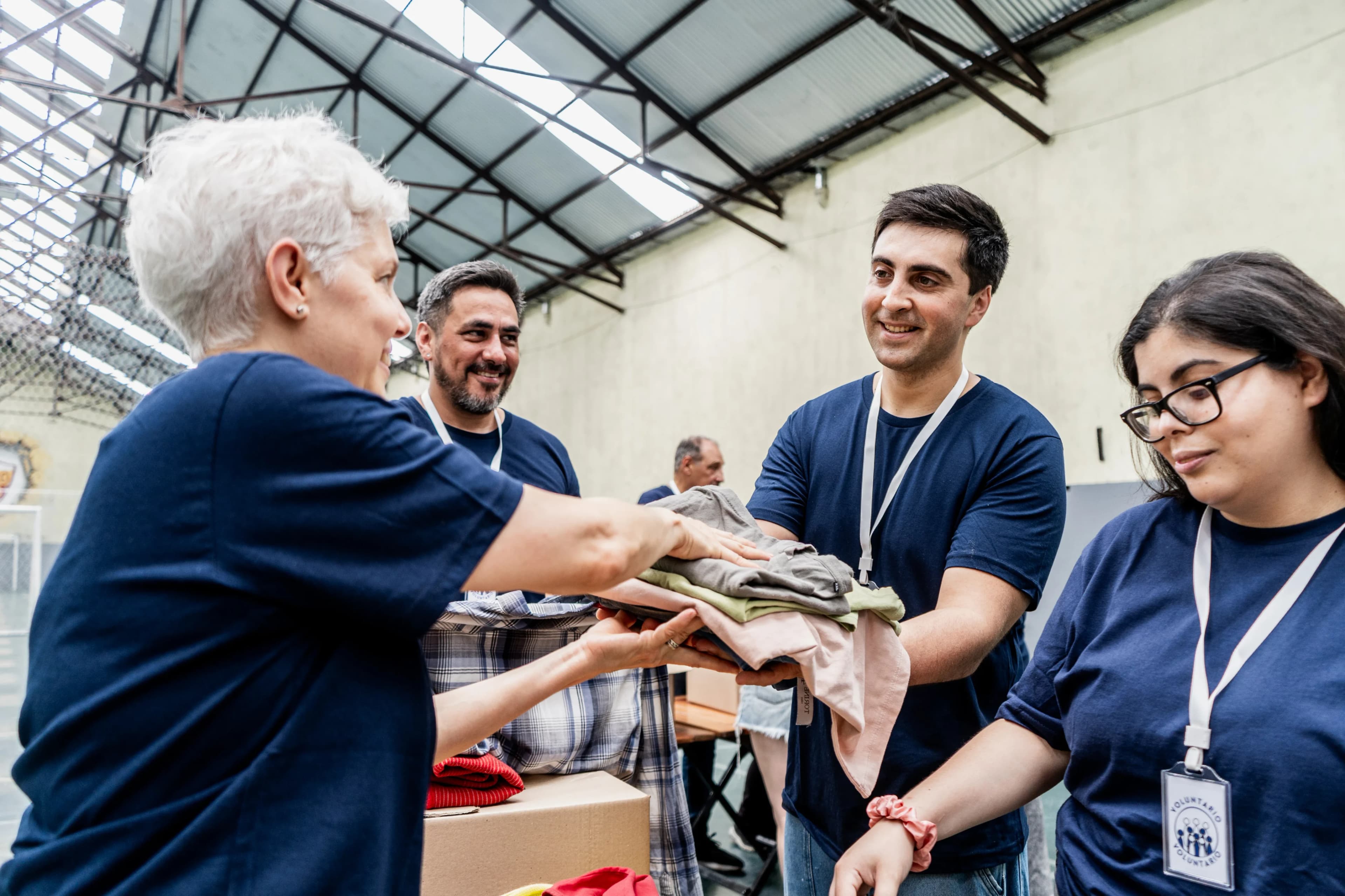 volunteers-sorting-donated-clothes