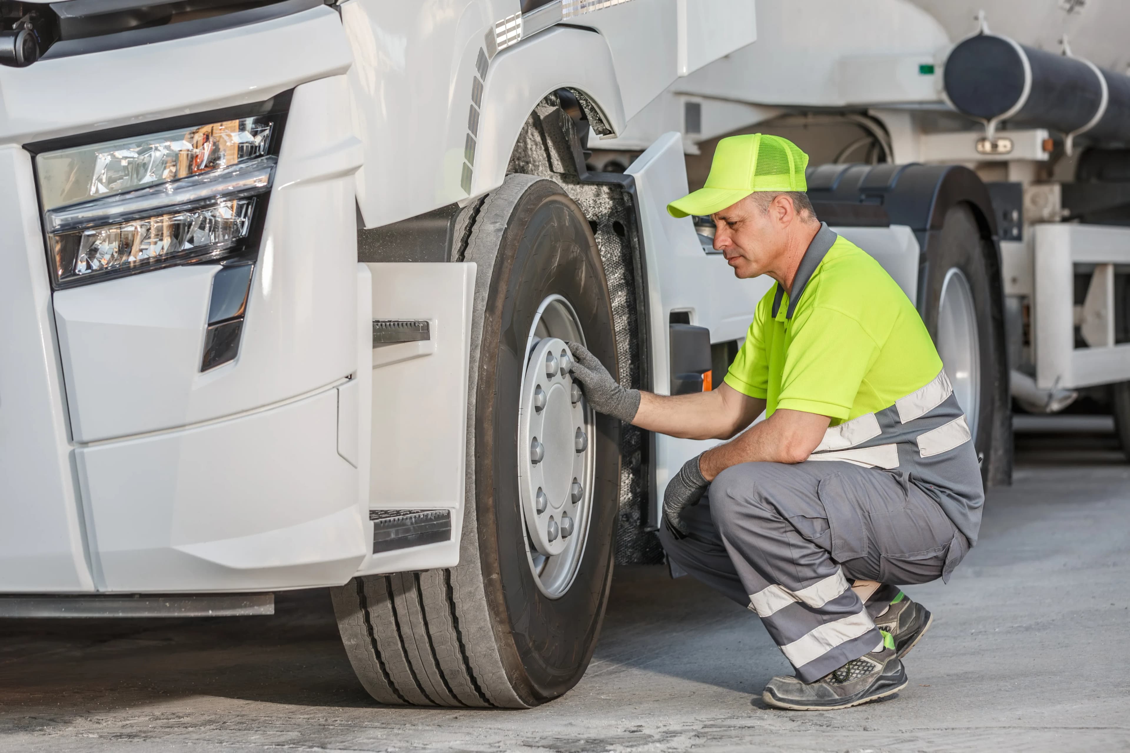 mechanic-checking-truck-tire